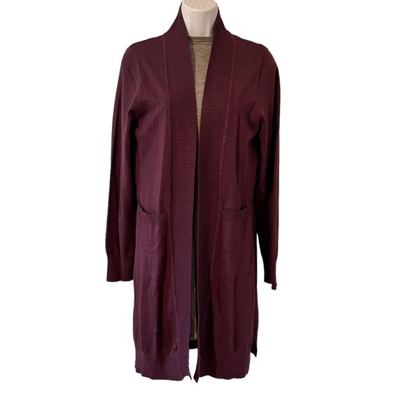 Now & Foreve Purple Long Cardigan Sweater Size M/L - Picture 1 of 7